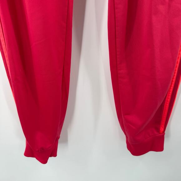 Adidas Essentials Jogger Large Track Pant Pull On Power Pink Three Tricot Stripe - Picture 8 of 13